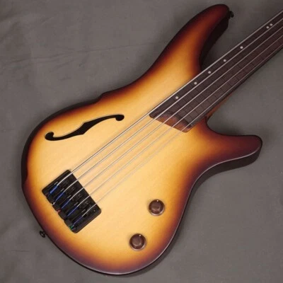 Ibanez Electric Bass Work Shop Series SRH505F Natural Browned Burst Flat (NNF) - Image 1 of 4