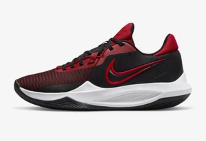 NIB Mens Nike Basketball PRECISION VI Black University Red Gym Red DD9535 002 - Picture 1 of 8