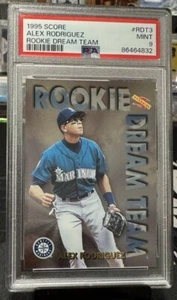1995 Score ALEX RODRIGUEZ RC Rookie Dream Team #RDT3 Mariners PSA 9 - Picture 1 of 2