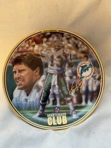 Dan Marino-Bradford Exchange-QuarterBack Club-Collector Football Plate-NFL - Imagen 1 de 3