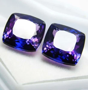 Extremely Rare Natural Purple Tanzanite 16.00 Ct Cushion Cut CERTIFIED Loose Gem - Bild 1 von 7