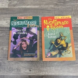 2 Stück RL Stine The Nightmare Room #11 & #6 Scare School They Call Me Creature - Bild 1 von 10