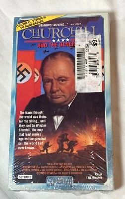 Sealed Churchill and The Generals VHS Tape TV Mini Series Torn Seal - Image 1 of 3