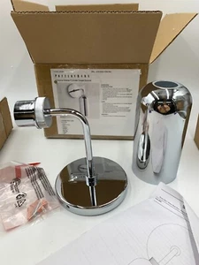 Pottery Barn Walker Cylinder Sconce w/ Shade Chrome 14"h #4833 - Picture 1 of 9