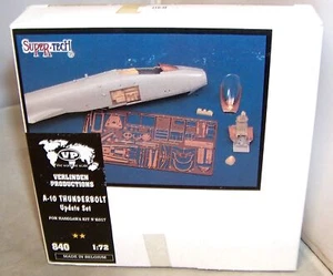 VERLINDEN 1:72 A-10 THUNDERBOLT SUPER DETAIL SET RESIN & ETCH HASEGAWA KIT 840 - Picture 1 of 2