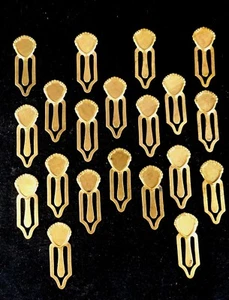 (20) Vintage - STAMPED BRASS BOOKMARKS, Ornament, Charm only $9.99 for 20! - Picture 1 of 12
