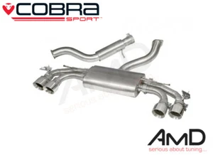 Cobra Audi TTS 2.0 TFSI MK3 Quattro Coupe Cat Back Exhaust Resonated AU77 - Picture 1 of 3