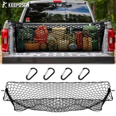 60" Rear Truck Bed Cargo Elastic Net Envelope Storage Mesh For Ford F-150 F150 - Image 1 of 4