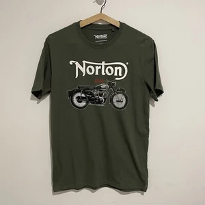 Norton Motorcycles Mens T-shirt Size S Green  - Picture 1 of 4