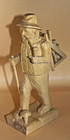 Handgeschnitzter Räuchermann Waldarbeiter 23cm orginal Erzgebirge geschnitzt