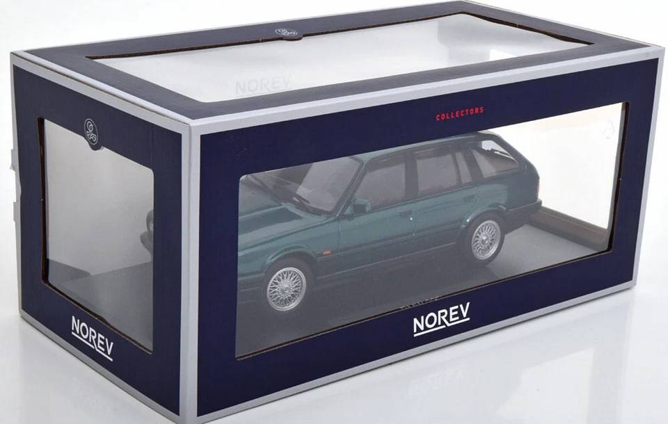 183219 BMW 325i E30 Touring Green Metallic Norev 1/18
