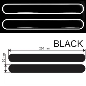 Black Sticker Domed Car Corner Body Bumper Protector Strip Anti Scratch Guard - Picture 1 of 3