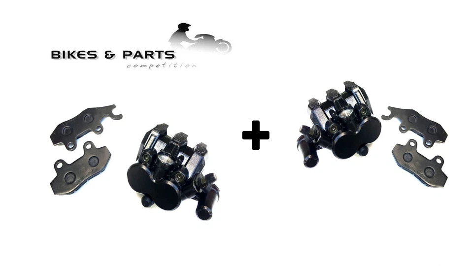 MZ 125 SM SX BREMSSATTEL + BELÄGE SCHWARZ HINTEN VORN BREMSZANGE BREMSANLAGE NEU - Bild 1 von 1