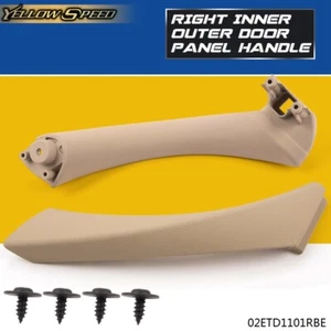 Right Side Inner+Outer Door Panel Handle Pull Trim Cover Fit For BMW E90 328i - Picture 1 of 12