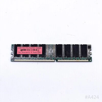 DDR Memory RAM Micron Unlabeled 512 MB 184 Pin PC2700 - Image 1 of 3