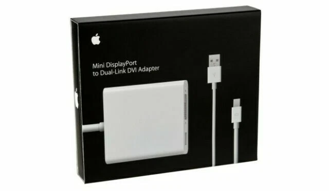 Apple MB571Z/A Mini Display Port to Dual Link DVI Adapter - White