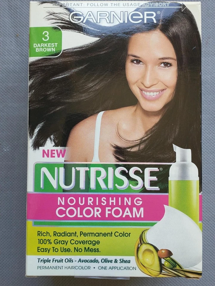 Nuevo Garnier Nutrisse Color Nutritivo Espuma Marrón Más Oscuro 3 Descatalogado Tropical Foto 1 de 1