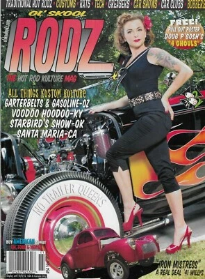 Ol' Skool Rodz Auto Magazine Car Customs Iron Mistress Shows Clubs Bobbers 2012 - Image 1 of 4