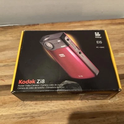 Kodak Zi8 Pocket HD Video Camera 1080P -new Sealed Box - Image 1 of 4