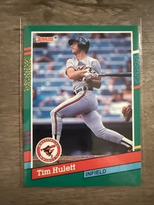 TIM HULETT Baltimore Orioles 1991 Donruss Baseball Card #706 - Picture 1 of 2
