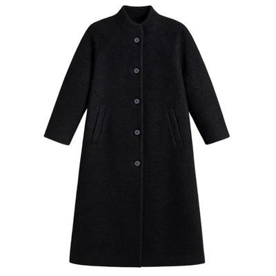 Pendleton Alpaca Wool Blend Long Black Coat 8P | Minimalist Heritage Luxury  EUC - Image 1 of 4