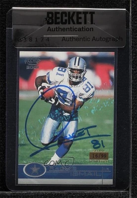 BAS 2001 Pacific Hobby LTD /99 Rocket Ismail #121 Seal of Authenticity Auto - Image 1 of 2