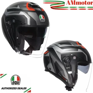 Casco AGV Irides Zurigo Matt Black Grey Per Moto Jet Tg XL 61 62 Scooter - Picture 1 of 8