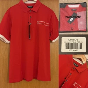 NEU MIT ETIKETT DRUIDEN GOLF rot GRADUATE Kurzarm Poloshirt XL 45" GOLF Stretch - Bild 1 von 12