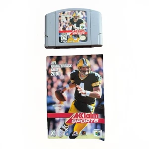 NFL Quarterback Club 2000 (Nintendo 64, N64) W/ Manual BRETT FAVRE - Picture 1 of 4