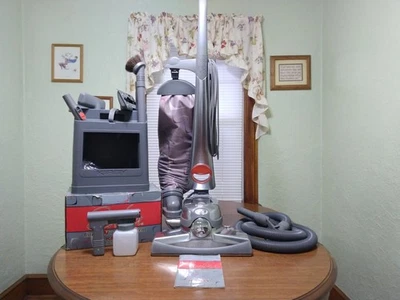 Kirby Sentria G10D Silver Upright Vacuum Cleaner with Attachments and Shampooer - Image 1 of 4