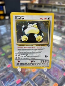Ronflex / Snorlax French 11/64 Holo Jungle Pokemon Card TCG - 1999 LP Light P - Picture 1 of 10