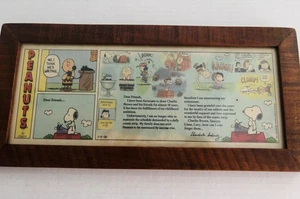 PEANUTS CHARLES SCHULTZ RUHESTAND CARTOON BRIEF SNOOPY CHARLIE BROWN GEBRAUCHT - Bild 1 von 9