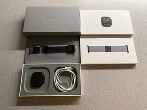 Apple Watch Ultra 2 Black With Black Titanium Milanese Loop Medium*New* - Zdjęcie 1 z 3