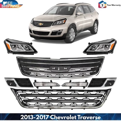 Front Grille Assembly & Head Light Assembly For 2013-2017 Chevrolet Traverse Foto 1 de 4