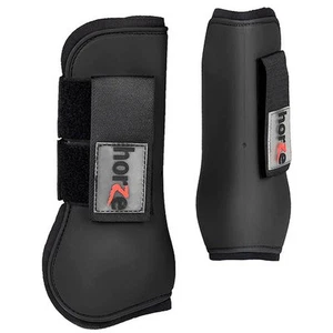 92HZ Extra Full Horze Exterior Shell Protege Neopreno Forro Tendón Botas Negras - Imagen 1 de 2
