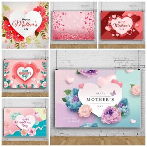 Backdrop Mother's Day Party Flower Love Photo Background Studio Props Decor