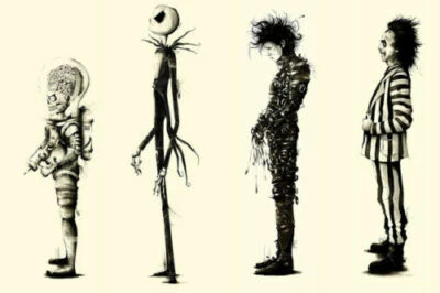 Tim burton Beetlejuice Edward Scissorhands Classic Movie Poster Wall Decor X-53