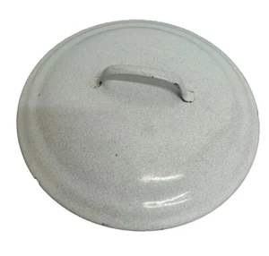 Email TOPFDECKEL Topf Deckel grau Ersatz DEKO Emaille - Bild 1 von 3