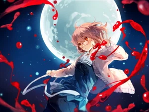 V6407 Mirai Kuriyama Kyoukai no Kanata Anime Manga Decoración PÓSTER DE PARED IMPRESIÓN REINO UNIDO - Imagen 1 de 13