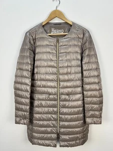 Herno Lightweight Down Jacket Ultralight Puffer Ladies Size IT 48 - Picture 1 of 11