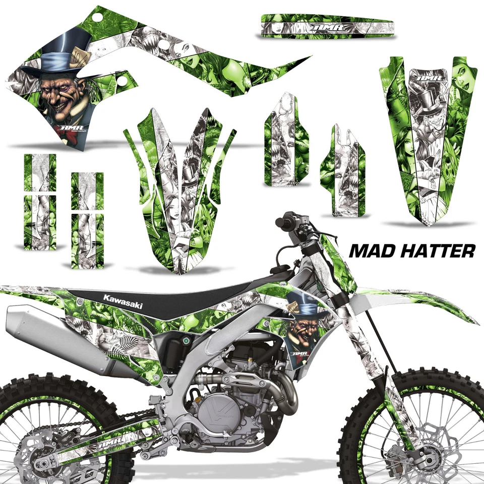 Stickers +#PLT/RIM Decals for Kawasaki KX250F 21-24 & KX450F 19-23 MHATTER G W - Image 1 of 2