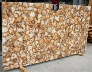 24"x36" Natural Agate Dining Table, Agate Stone Console Table Kitchen Countertop - Picture 1 of 3