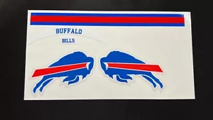 Buffalo Bills Standard Red & Blue Mini Football Helmet Decal Set - Picture 1 of 1