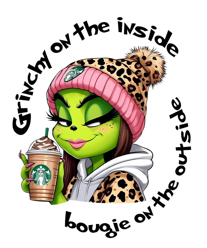 Direct To Film Transfer, Ready to Press, Iron on Transfer, DTF, Grinch - Изображение 1 из 1