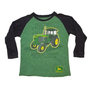 John Deere, Green, Long Sleeve T-shirt, Size Youth XS - Picture 1 of 5