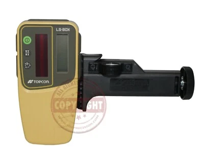 TOPCON LS-80X LASER RECEIVER W/BRACKET,SENSOR,DETECTOR,HOLDER 6,LEVEL,1046259-01