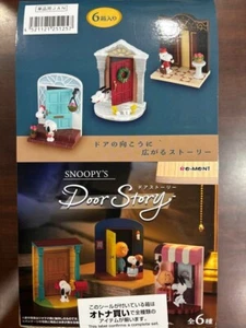 Re-ment Snoopy's Door Story Figure All 6 Types Complete Box JPN New - Picture 1 of 4
