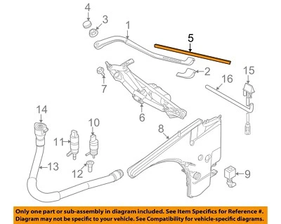 Componentes limpiaparabrisas derecho BMW OEM 10-13 328i xDrive 61612455437 Foto 1 de 2