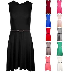 Niñas Vestido de Patinador Niños Vestidos de Fiesta Cinturón Nueva Era 5/6 a 13 Años - Imagen 1 de 25