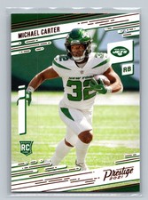 2021 Prestige Michael Carter ROOKIE CARD #218 - New York Jets